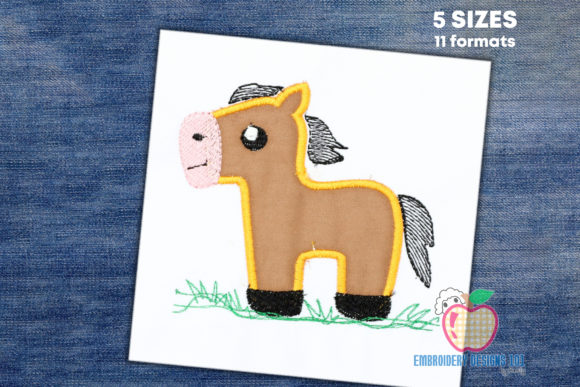 Cute Pony Horse Applique: A Designer’s Review