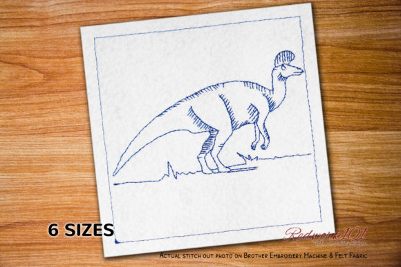 Lambeosaurus Dinosaurs Redwork: A Designer’s Review