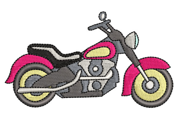 Review: Classic Motorcycle Embroidery Design
