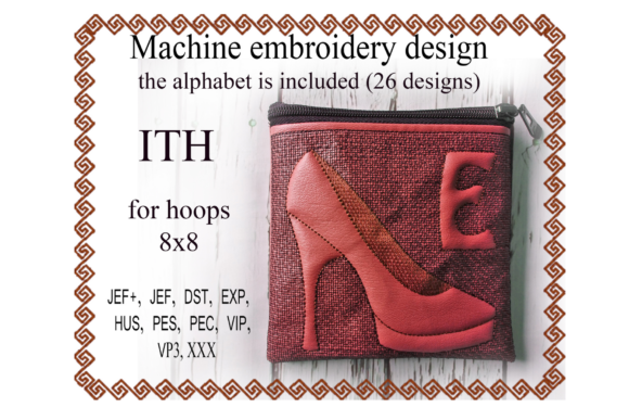 Review: Shoe Letter Zip Bag ITH Design