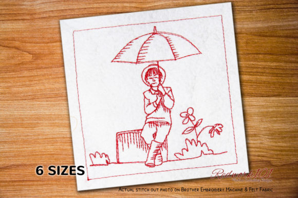 Reviewing Boy with Umbrella Bluework for Real Projects