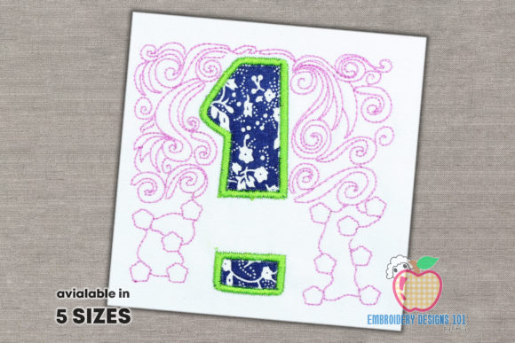 Reviewing the 1st Birthday Split Frame Applique