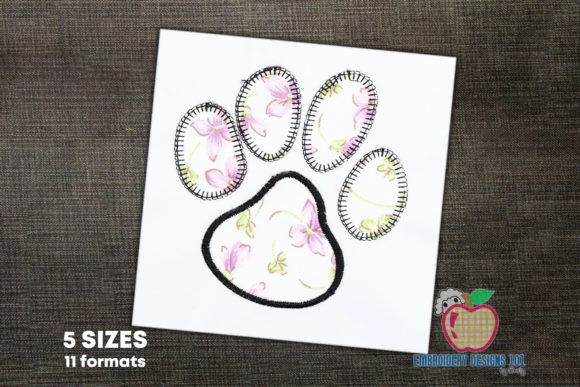 Reviewing the Dog Paw Print Applique Design for Etsy Shops